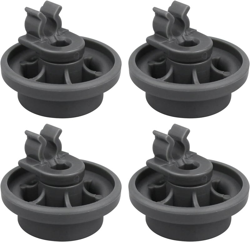 SUUJI 4 Pcs 4581DD3003B Dishwasher Lower Rack Wheels, Bottom Dishrack Roller Assembly Replacement part Compatible with LG Dishwasher Replaces 4581DD9002B 1372292 AP4437752 EA3523051 AH3523051 PS3523051 - Image 1